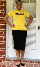 "Kelsey" Pencil Skirt- Black (Plus Sizes Available)